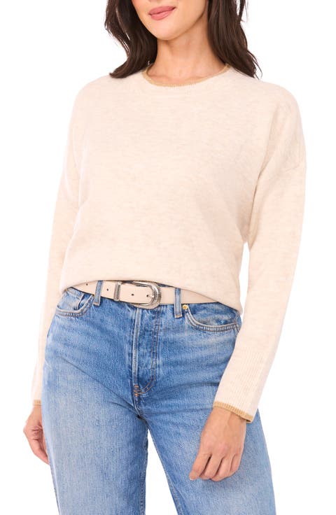 Tipped Crewneck Sweater (Regular & Petite)