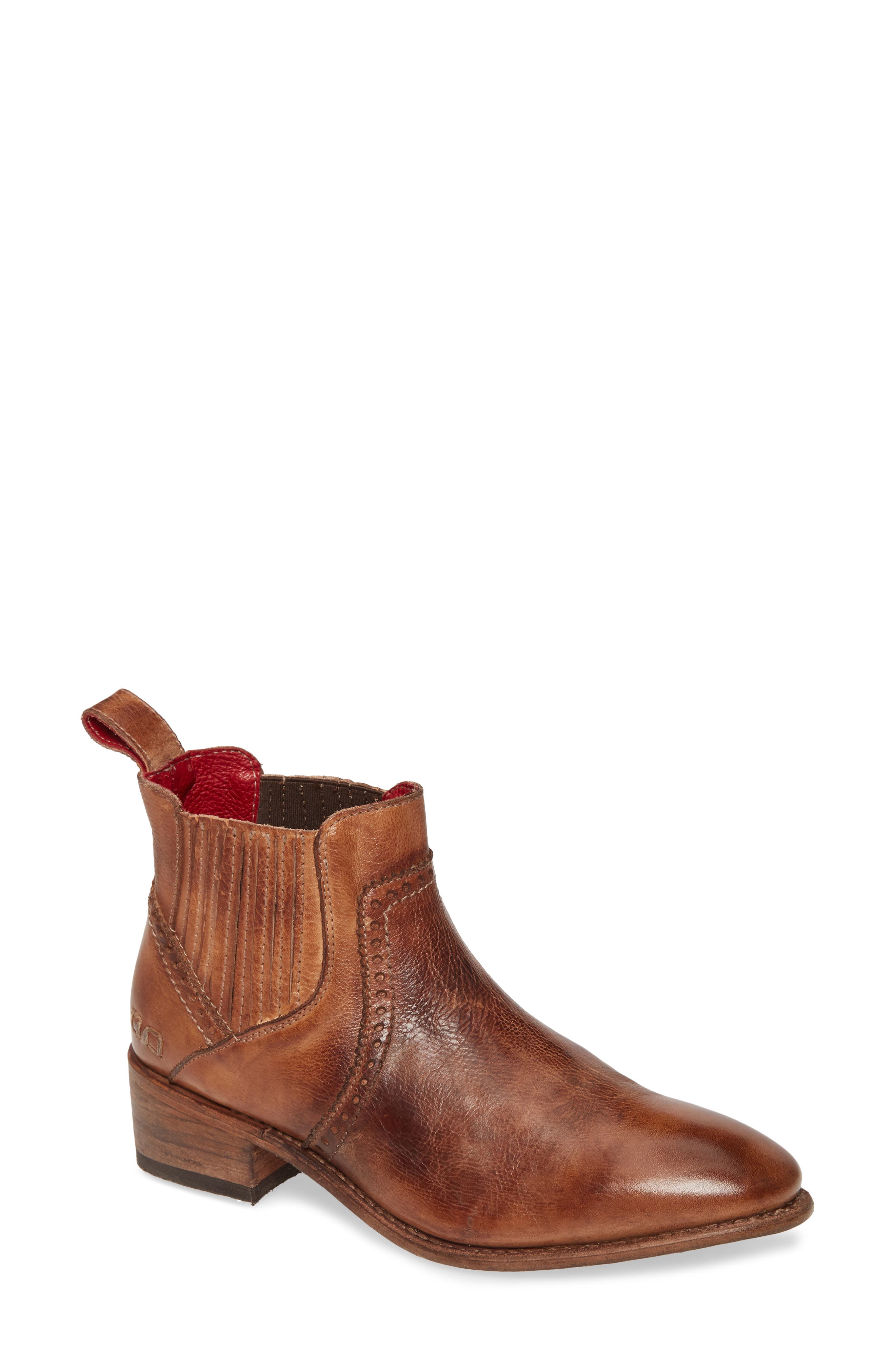 Ellice Bootie, Main, color, TAN RUSTIC LEATHER