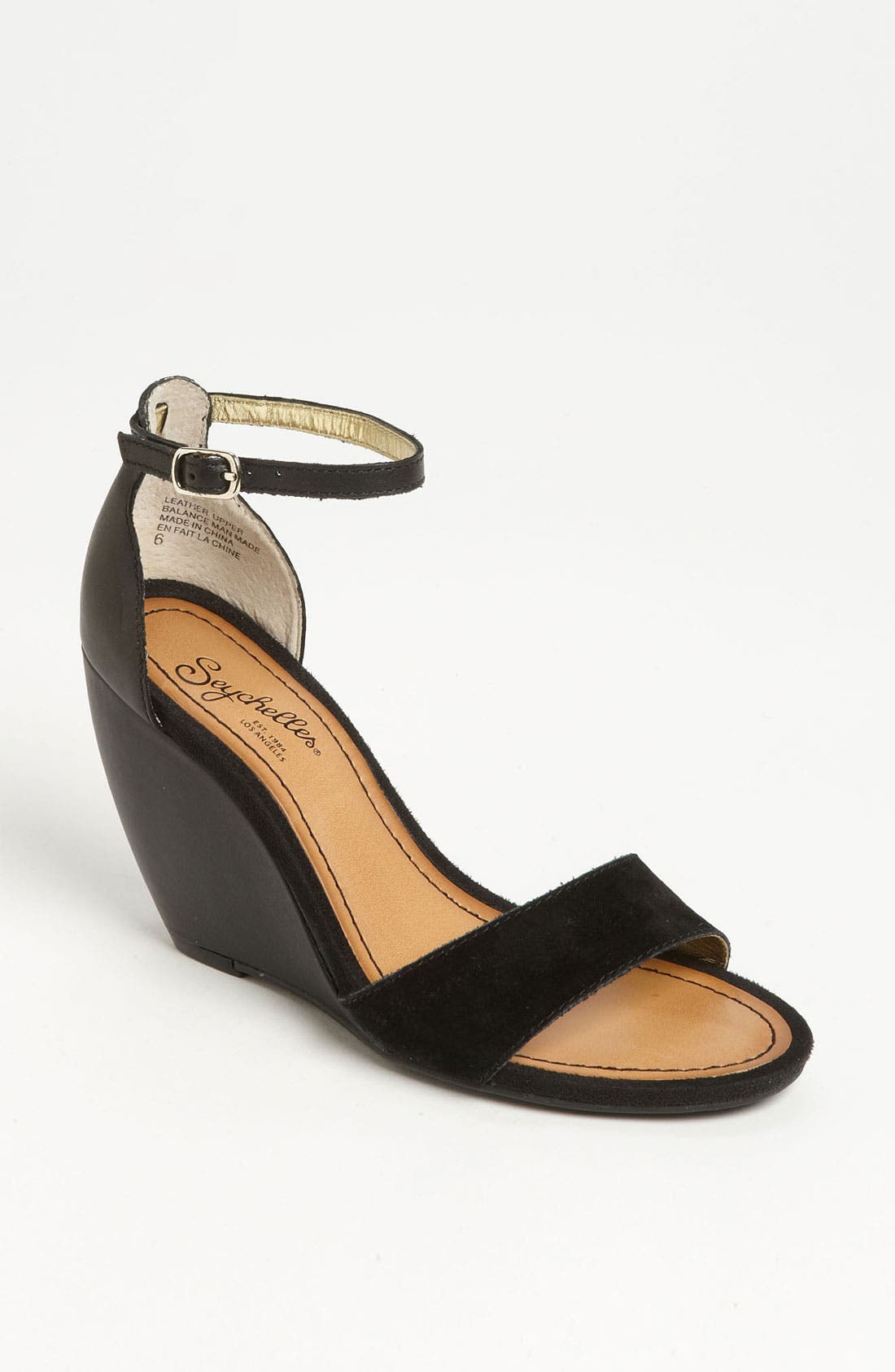 'Thyme' Sandal, Main, color, BLACK