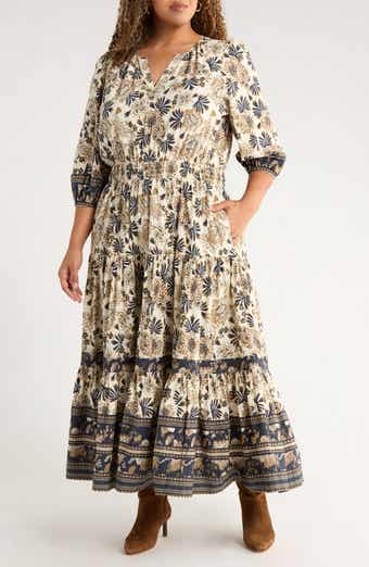 Floral Cotton Maxi Dress