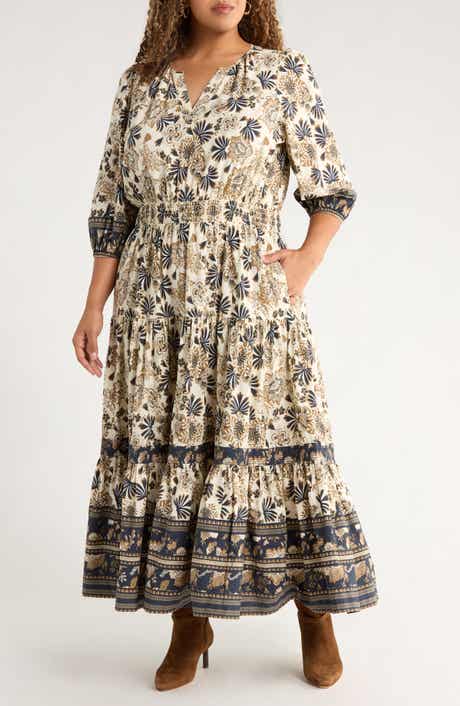 Floral Cotton Maxi Dress