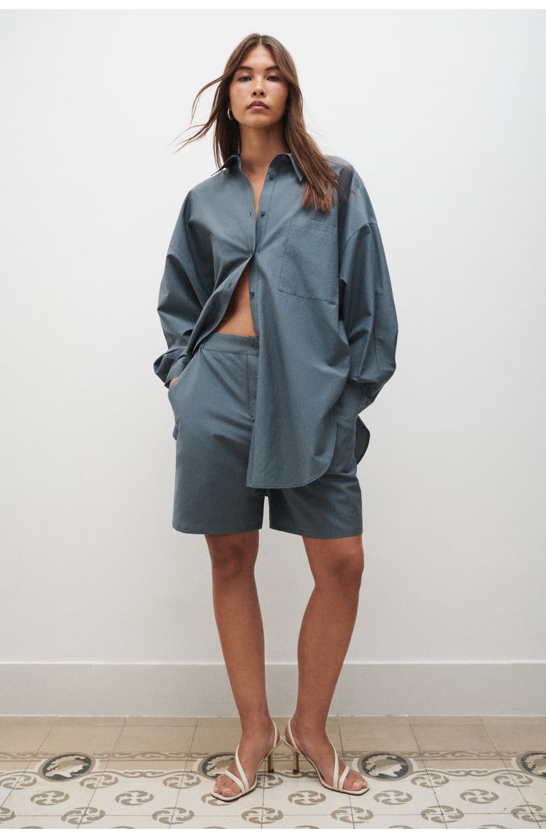 SILK LAUNDRY COTTON SILK BOXERS SLATE, Alternate, color, Slate