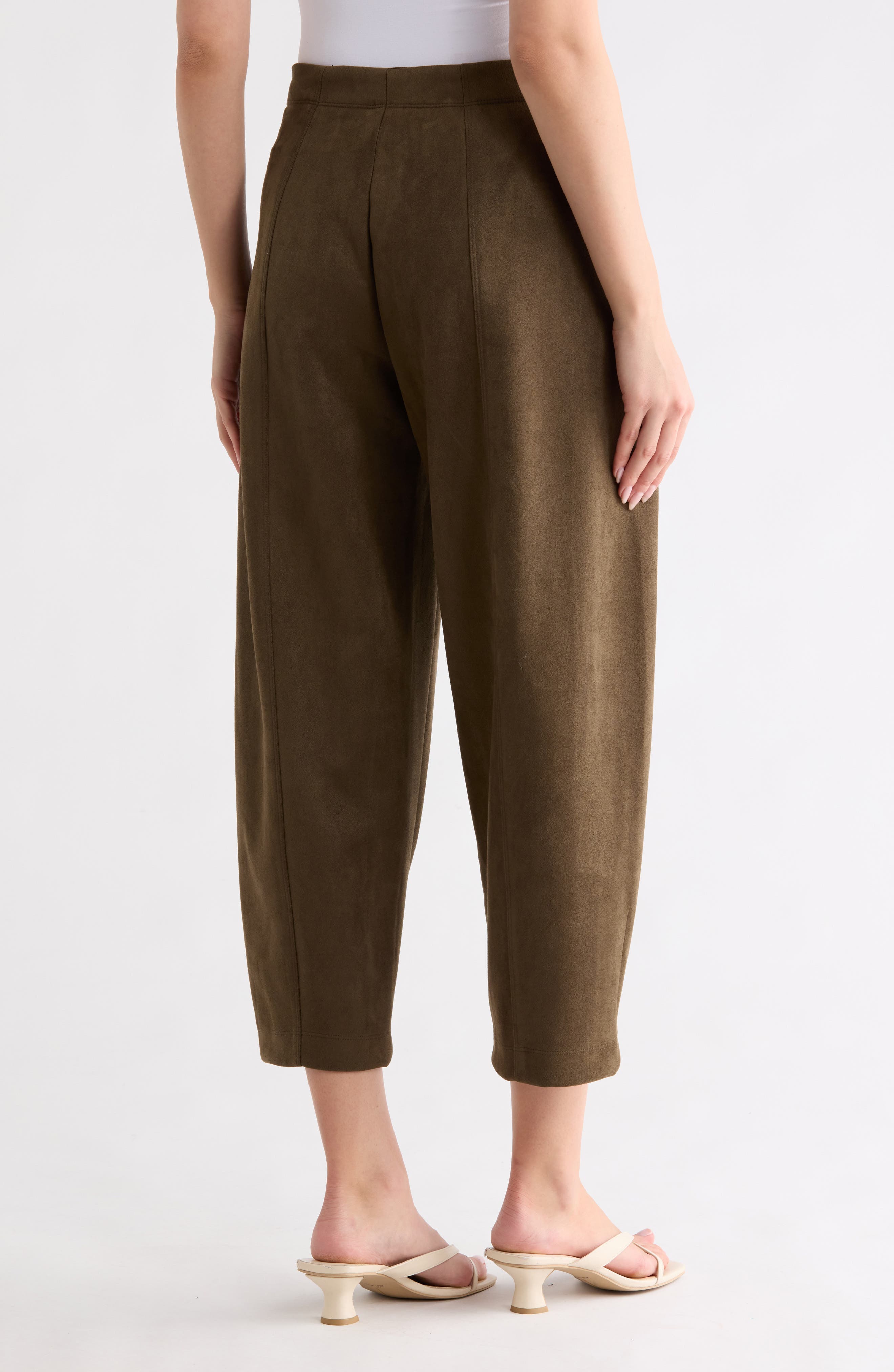 Faux Suede Barrel Pants - image 4