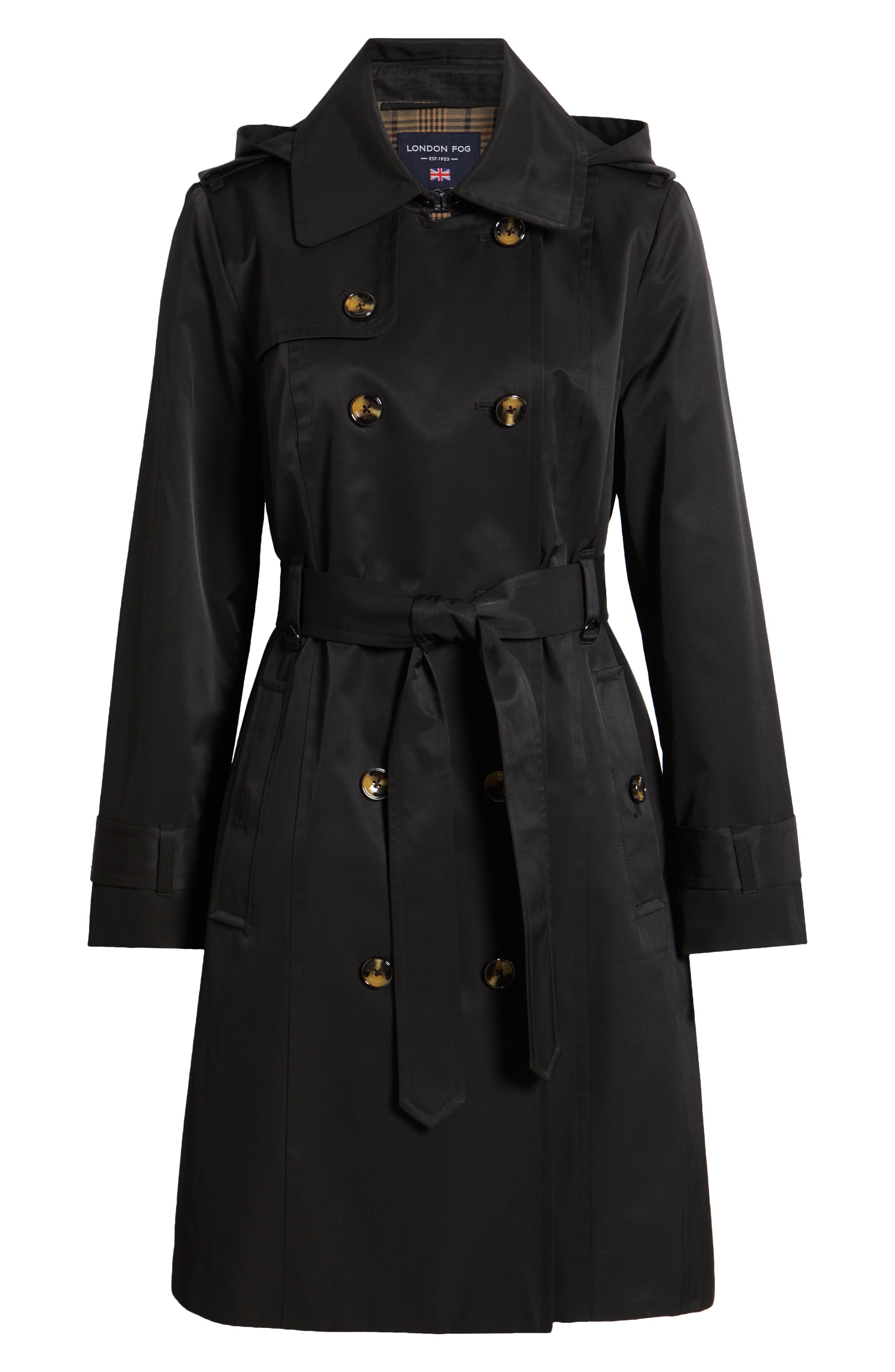 London Fog Double Breasted Trench Raincoat — фото 6