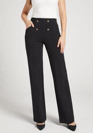 Betabrand Atlantic DPYP Dress Pant Yoga Pants Wide Leg