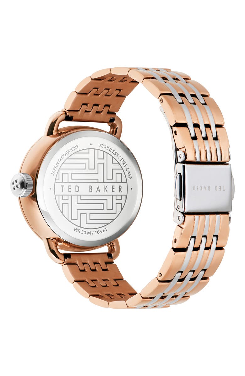 Ted Baker London Hannahh Bracelet Watch, 34mm, Alternate, color, Rose Gold