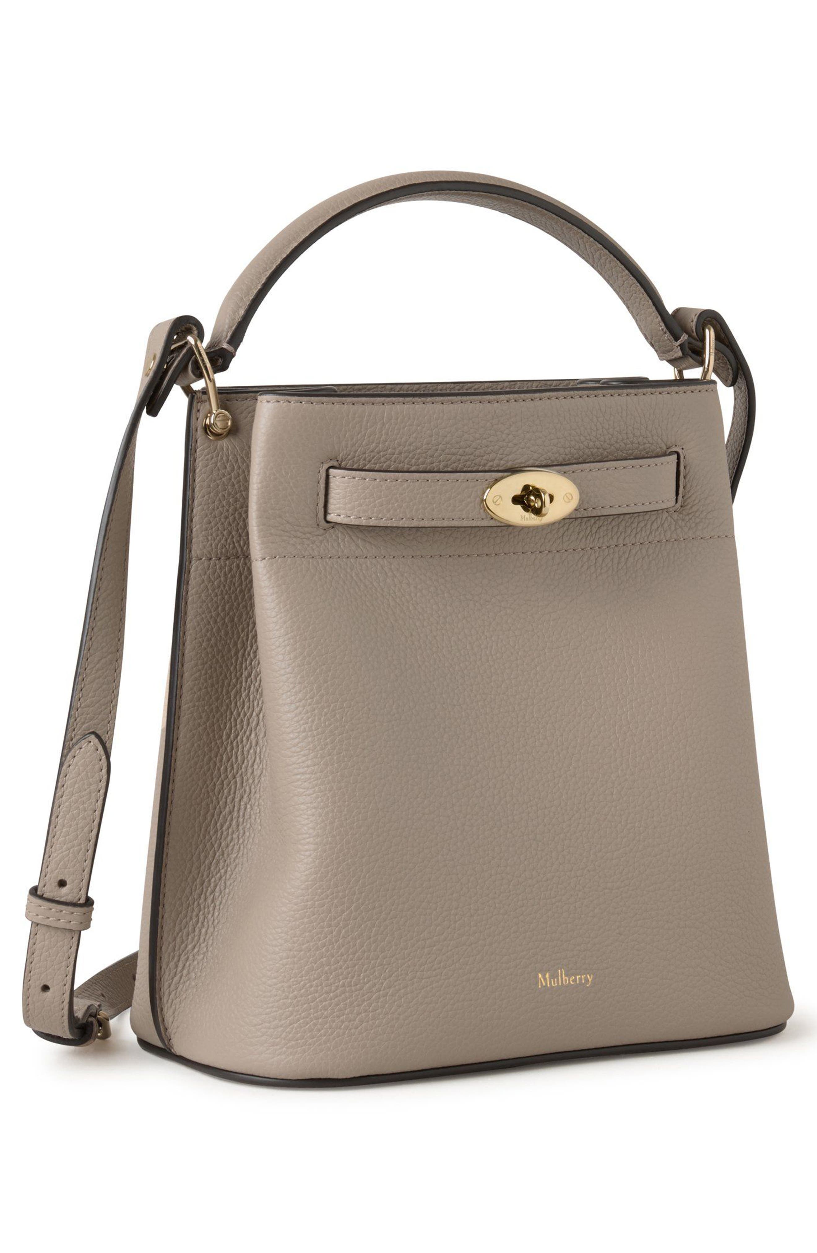 Islington Leather Bucket Bag, Alternate, color, CASHMERE TAUPE