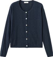 MANGO TEEN Pointelle Cardigan