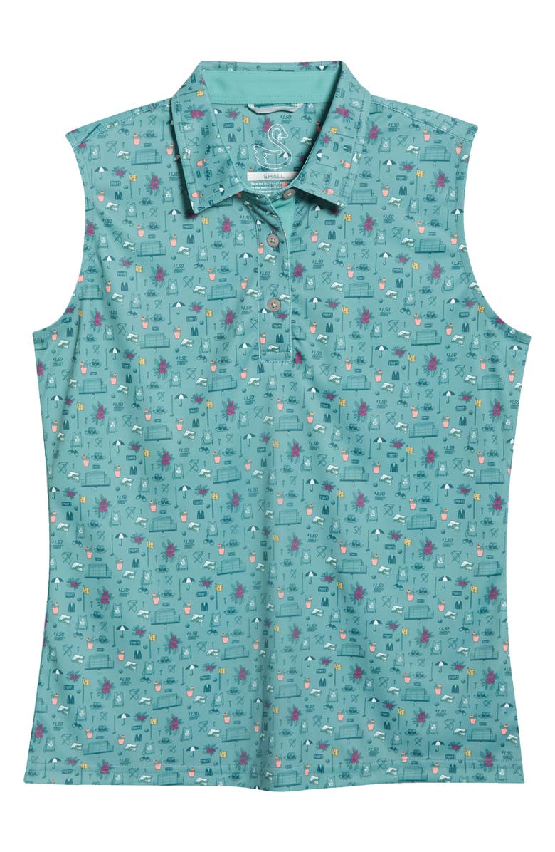 Swannies Natalie Sleeveless Golf Polo, Alternate, color, Wasabi