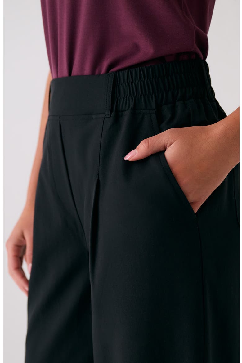 Connect Wide Leg Pants, Alternate, color, BLACK