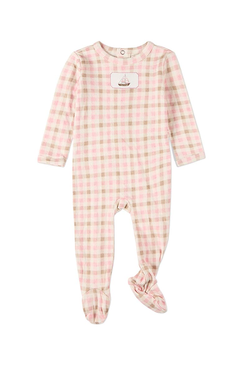 Baby Let Your Dreams Set Sail Pointelle Footie, Main, color, Pink