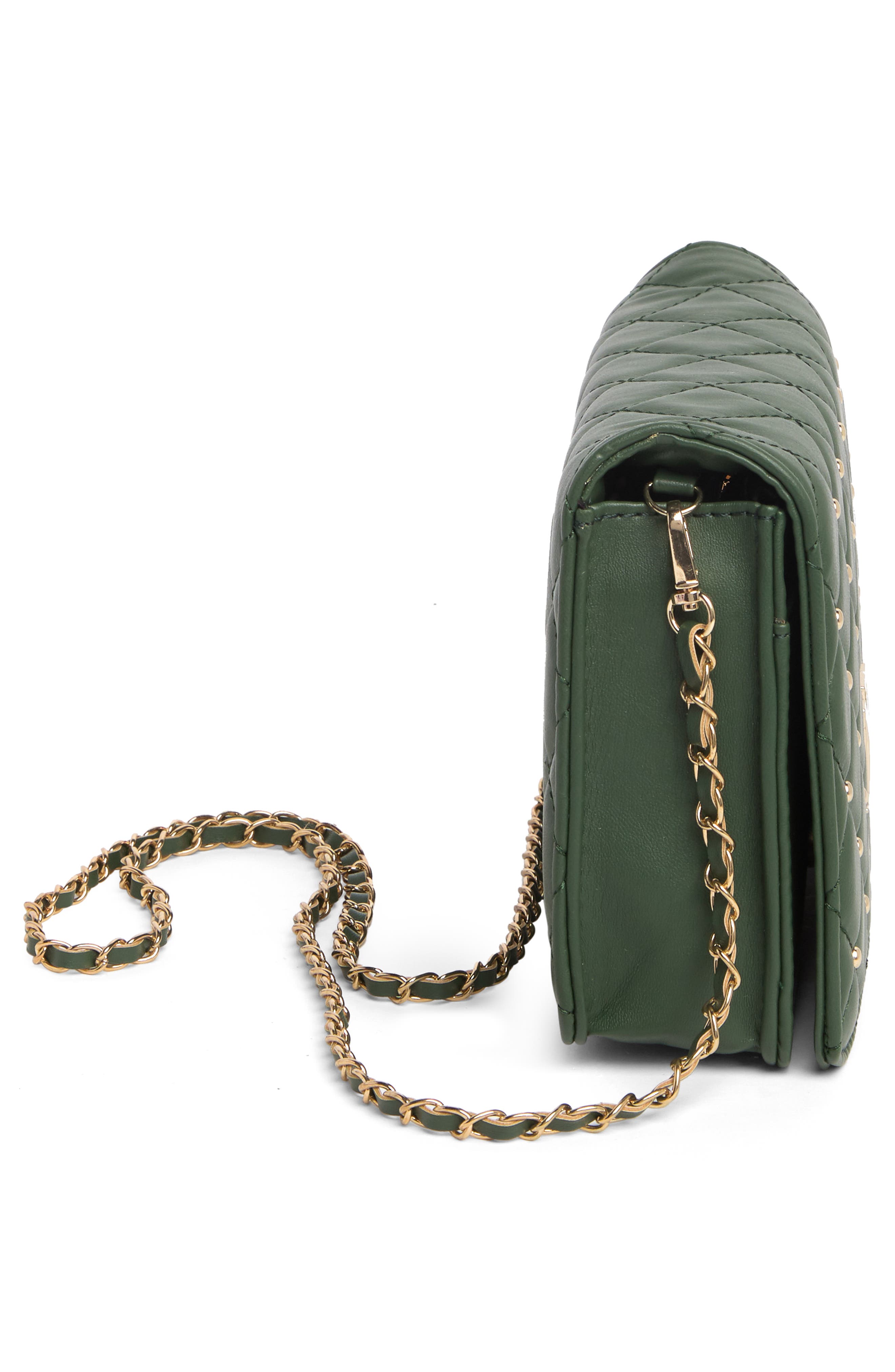 Diamond Quilt Crossbody Bag, Alternate, color, CHIVE