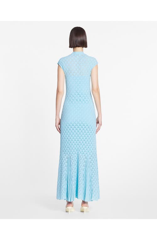 Lanvin Robe Longue Ajustee Pour Femme In Budgie