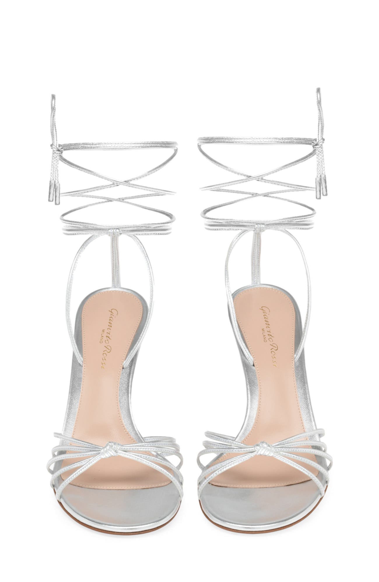 Gwyneth 85 Sandal, Alternate, color, Metallic Silver Nappa