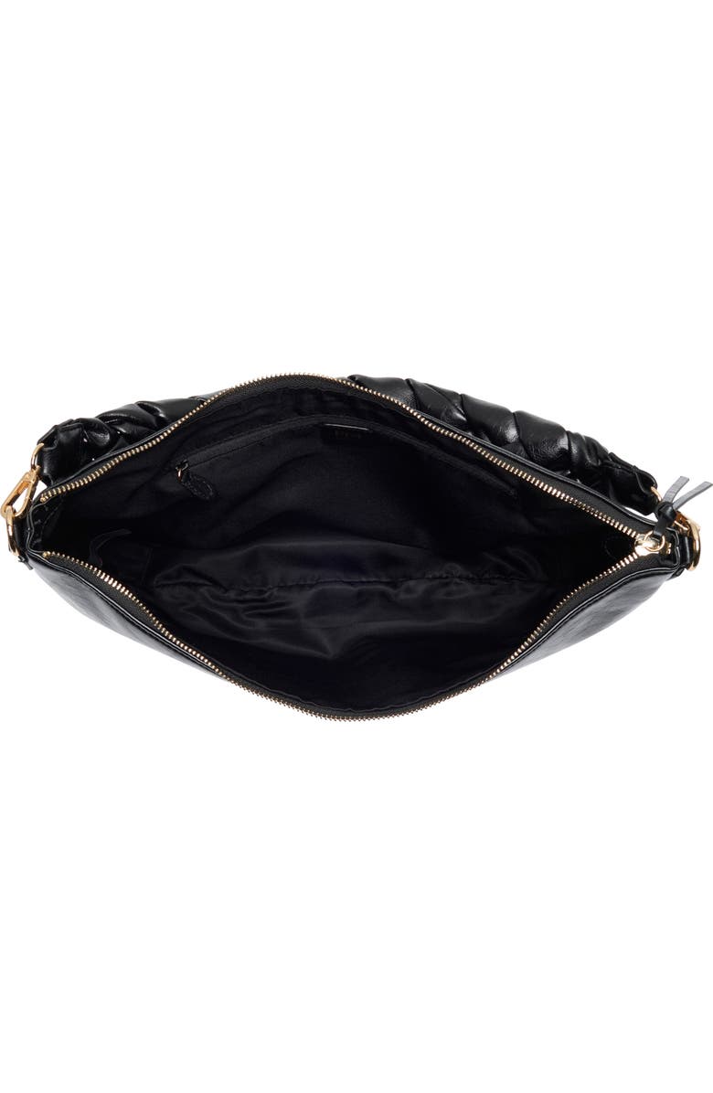 Rebecca Minkoff Eldridge Braided Handle Shoulder Bag, Alternate, color, Black