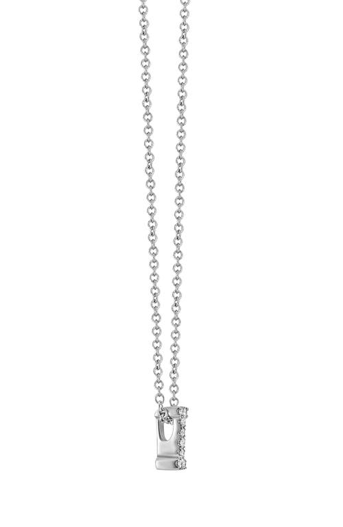 Bony Levy Diamond Pavé Initial Pendant Necklace In 18k White Gold - I