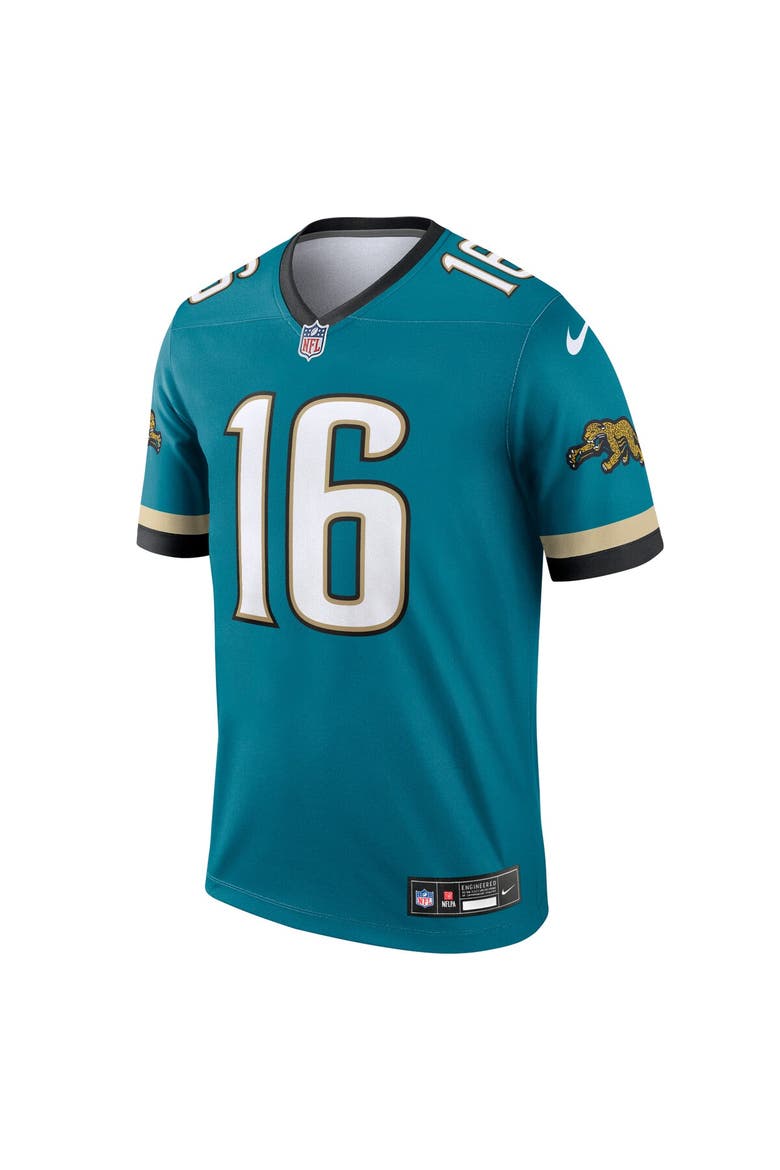 Men's Nike Trevor Lawrence Teal Jacksonville Jaguars Prowler Throwback Legend Jersey, Alternate, color, Teal