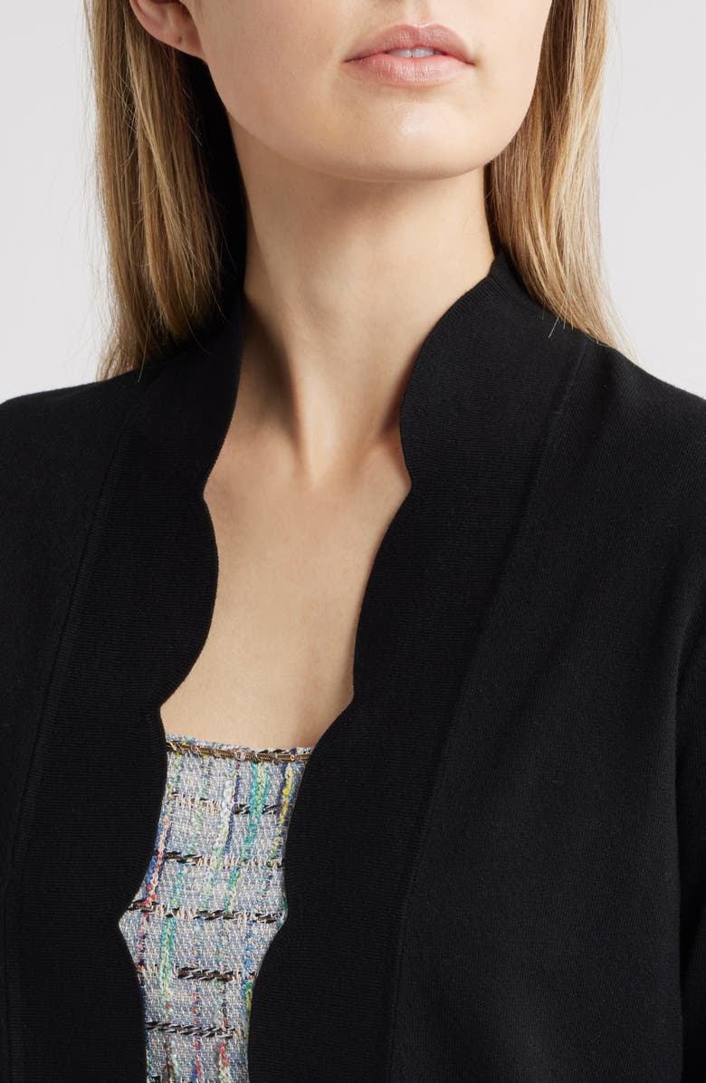 Kay Unger Logan Cardigan, Alternate, color, Black
