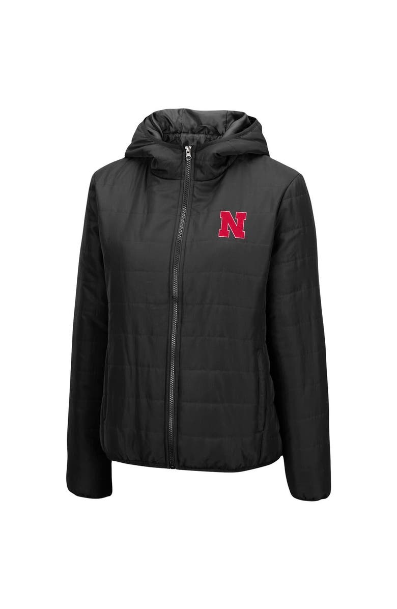 COLOSSEUM Women's Colosseum Black Nebraska Huskers Arianna Full-Zip Puffer Jacket, Alternate, color, 