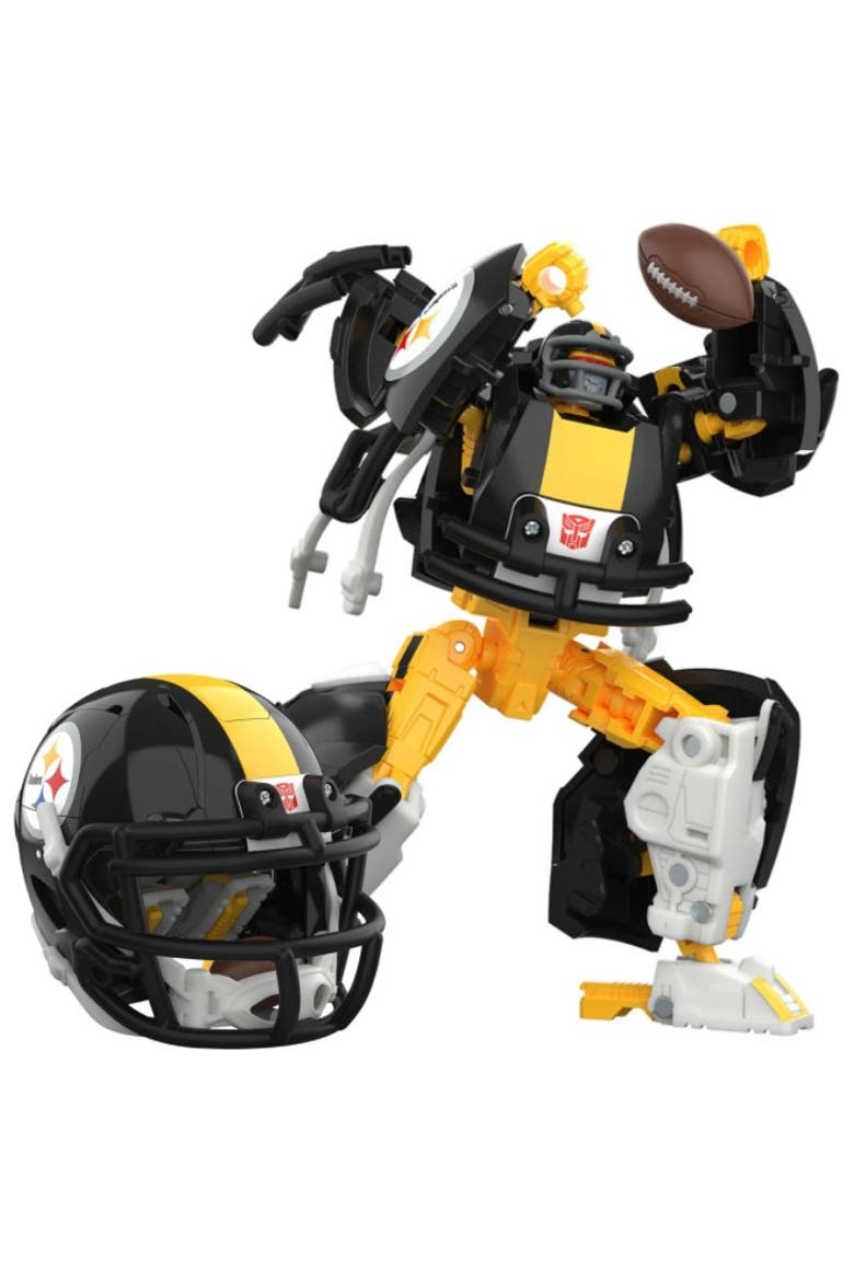 Steelsmash (Pittsburgh Steelers) Tranformers NFL Action Figure, Main, color, Multi-Color