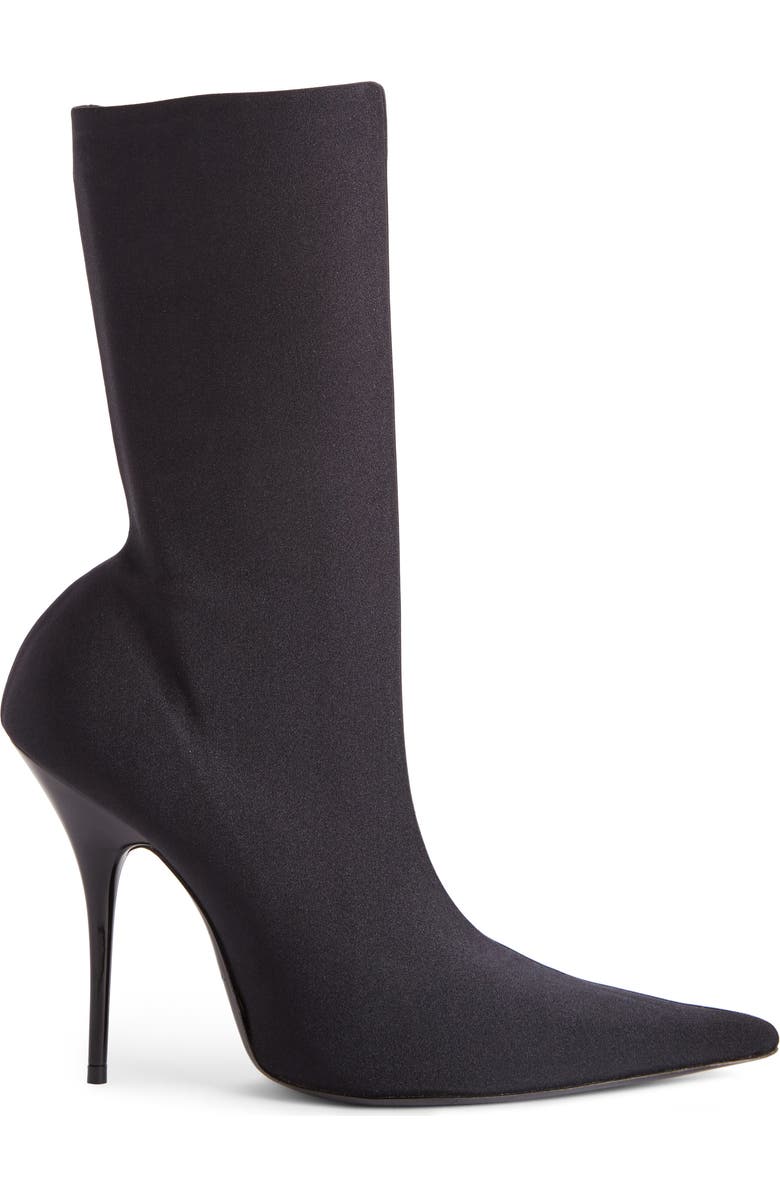 Balenciaga Pointy Toe Mid Bootie, Alternate, color,