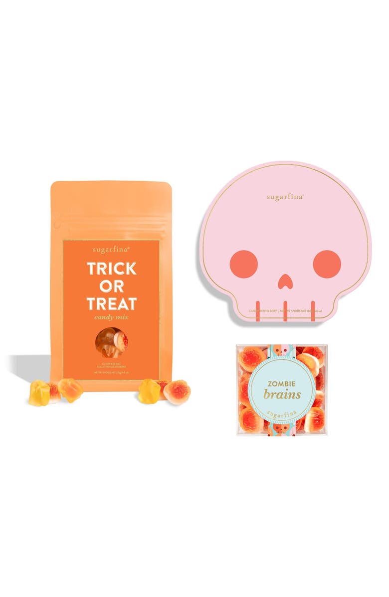 sugarfina Boo Bash Bento Box, Candy Cube & Mix Bag Bundle, Main, color, 