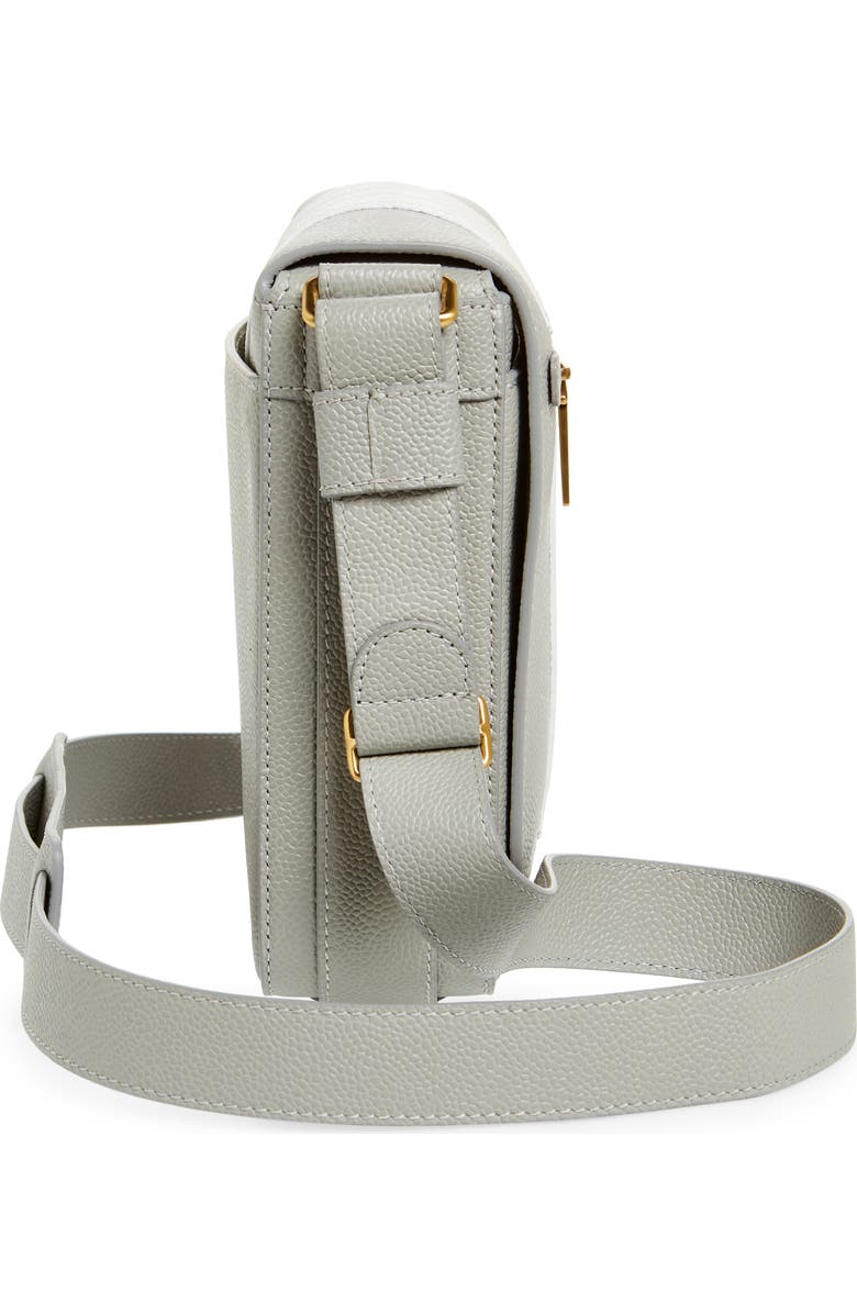 Thom Browne Reporter Messenger Bag, Alternate, color, Light Grey