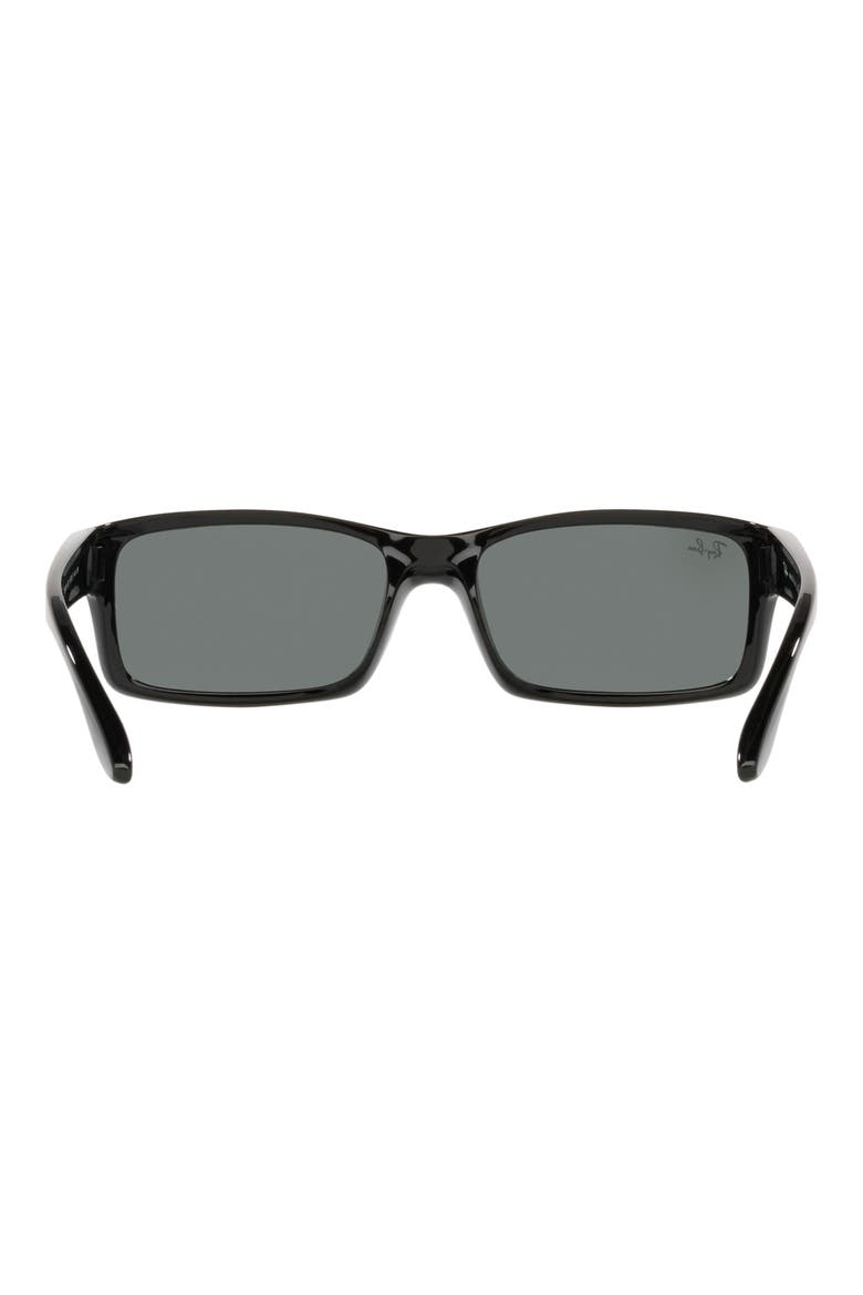 59mm Square Sunglasses, Alternate, color, BLACK