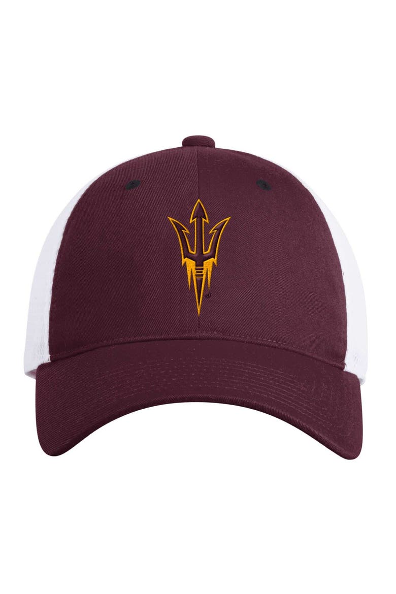 Men's adidas Maroon Arizona State Sun Devils Mascot Slouch Trucker Adjustable Hat, Main, color, Maroon