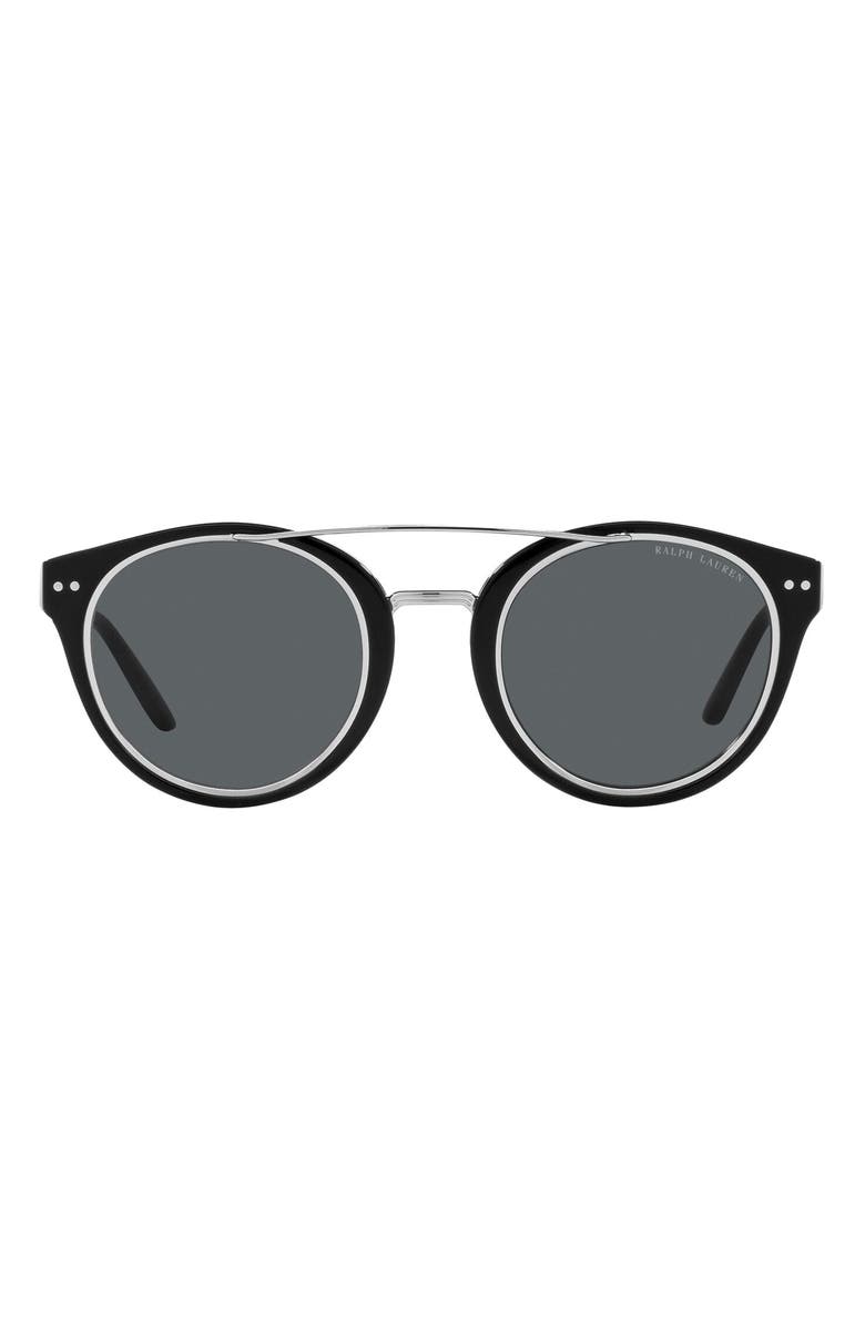 Ralph Lauren 49mm Round Sunglasses, Main, color, 