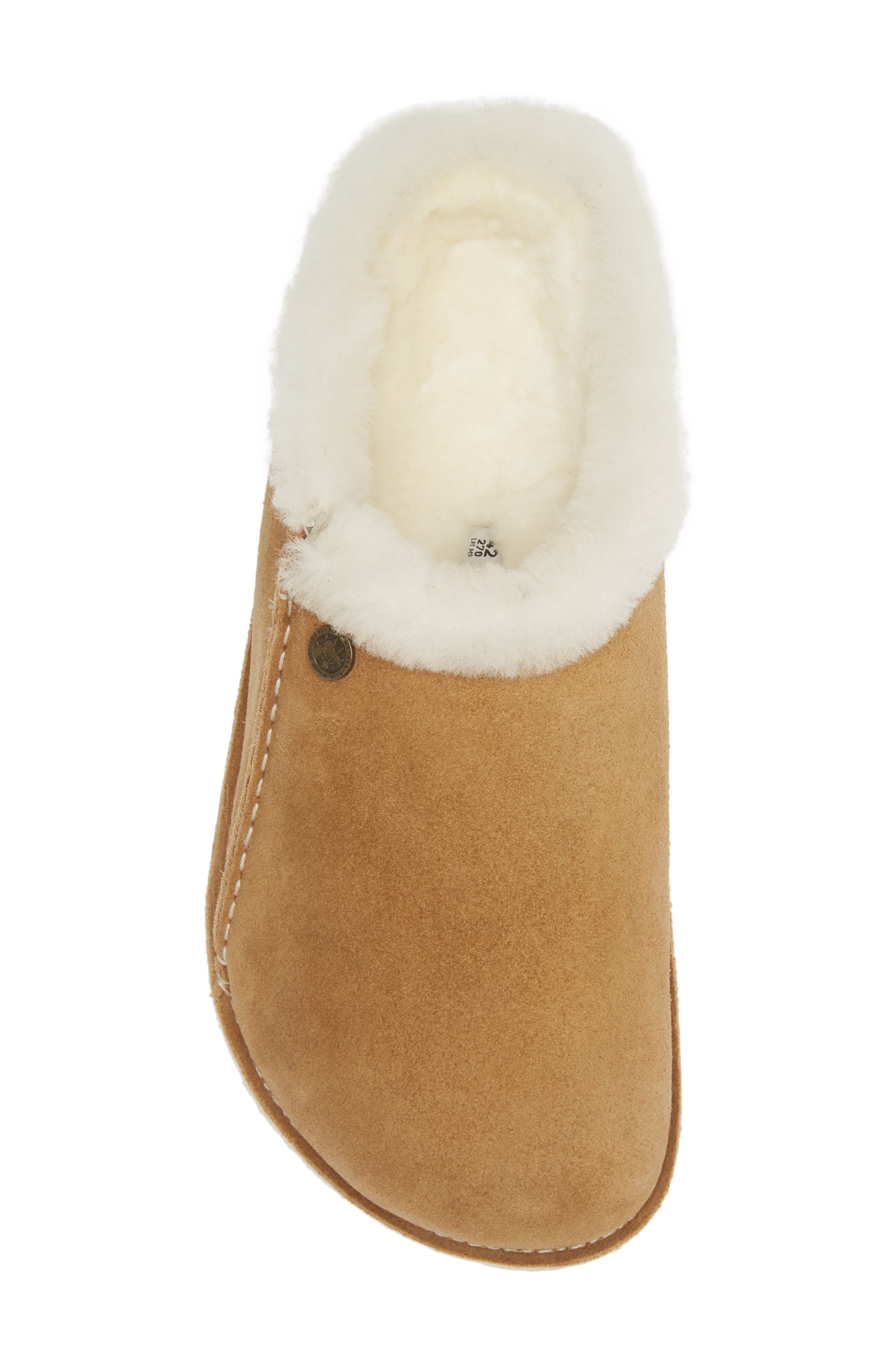 Birkenstock Zermatt Genuine Shearling Slipper, Alternate, color, Mink/ Natural