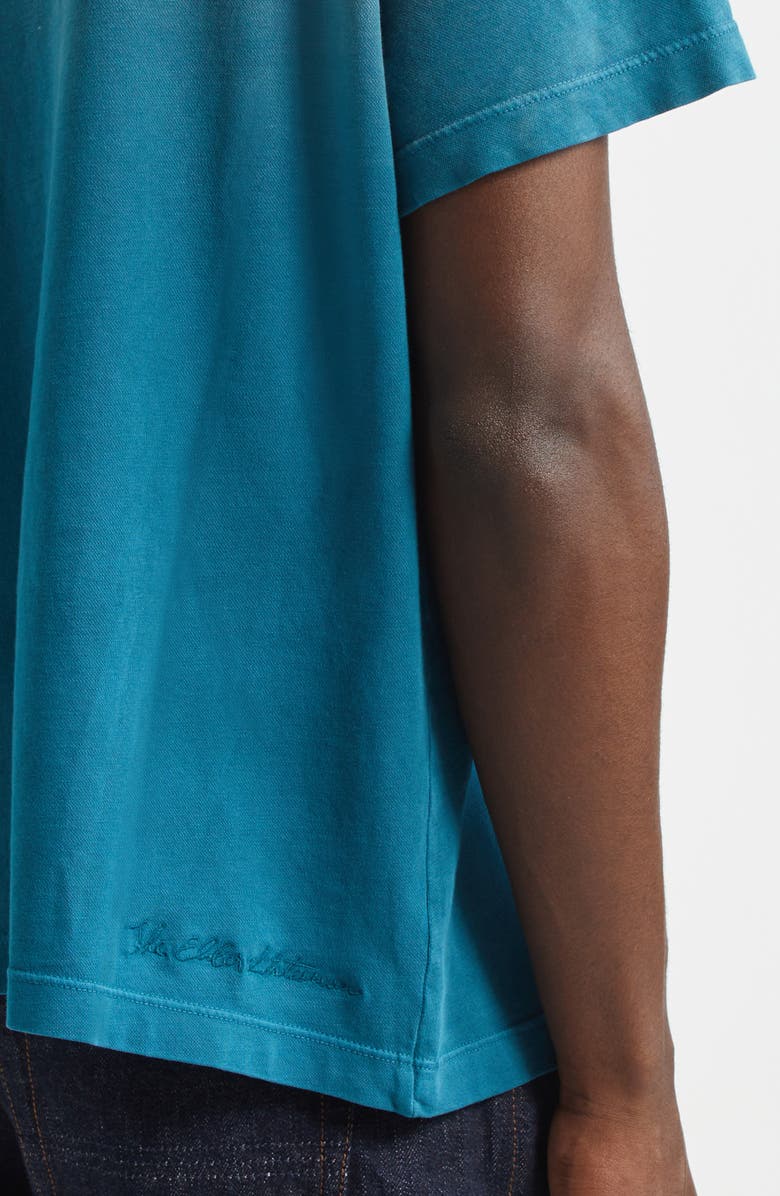 The Elder Statesman Sun Bleached Pica Cotton & Cashmere T-Shirt, Alternate, color, Jet Ski