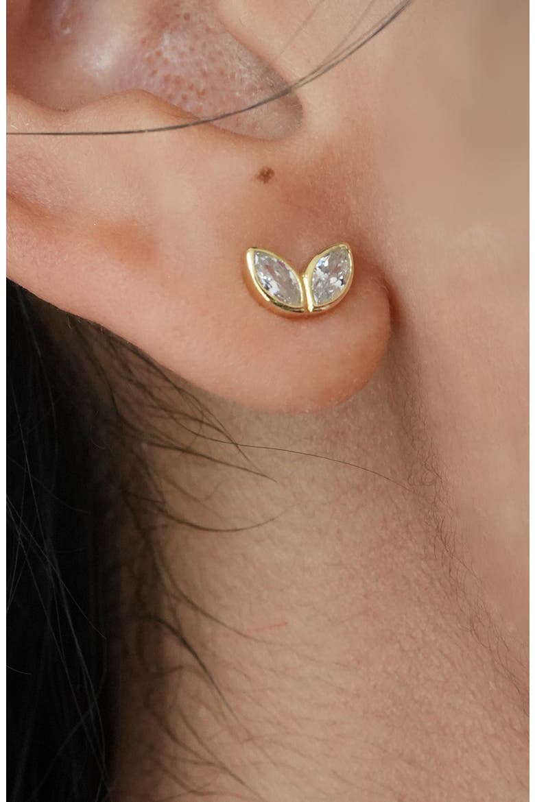 Teardrop Post Stud Earrings, Alternate, color, GOLD