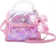 OMG Accessories Kids' Faux Pearl Top Handle Bag