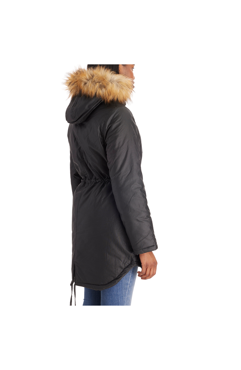 Modern Eternity Maternity Sofia - Waxed Shell 3 in 1 Maternity Parka, Alternate, color, Black