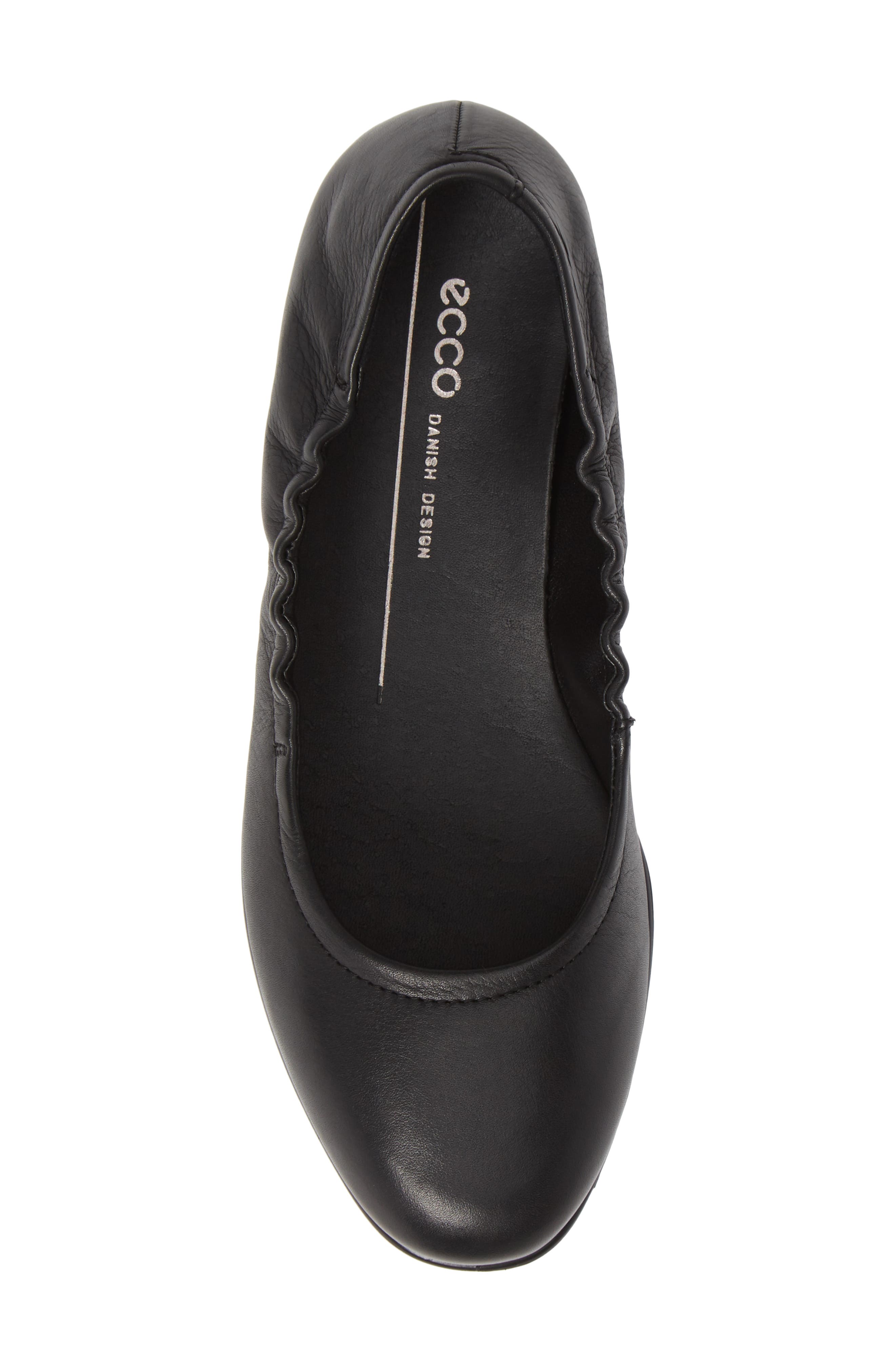 Incise Enchant Ballet Flat, Alternate, color, BLACK/ BLACK LEATHER