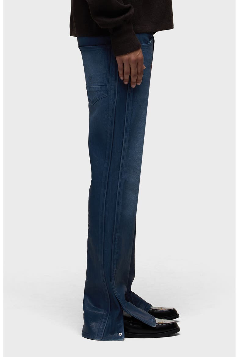 Walker Track Flare Jeans, Alternate, color, COATED NAVY
