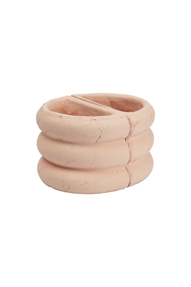 Terracotta Vase Bookends, Set of 2, B Finish, Main, color, Pink