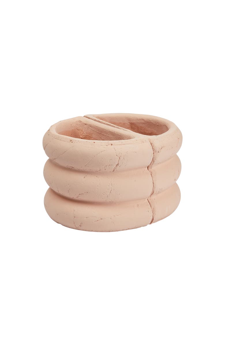 Storied Home Terracotta Vase Bookends, Set of 2, B Finish, Main, color, Pink