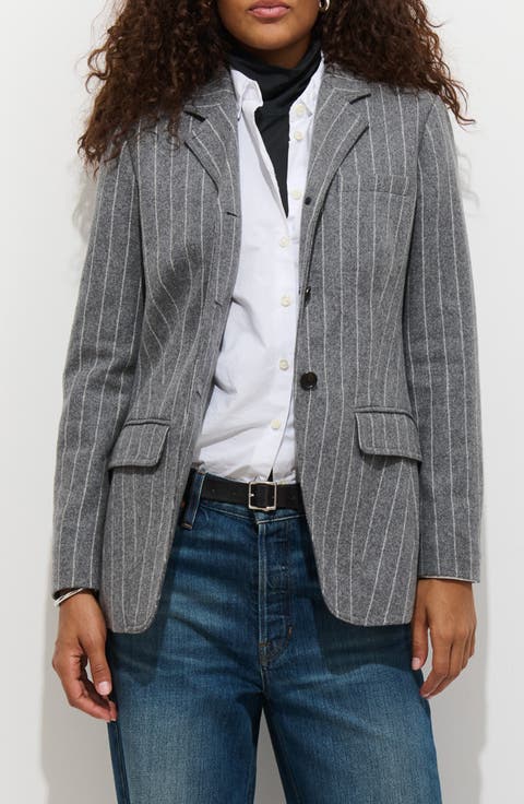 Chalkstripe Wool Blazer