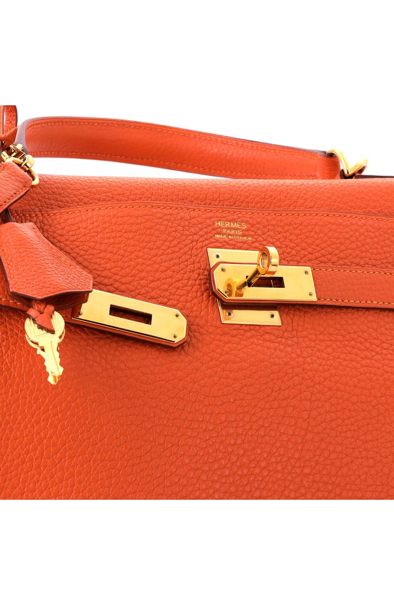 Pre-Owned Hermes Kelly Handbag Orange Togo with Gold Hardware 32, Alternate, color, Orange H