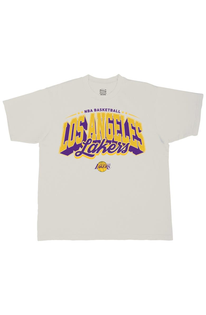 Stadium Essentials Men's Stadium Essentials Cream Los Angeles Lakers Your Way Oversized Urban T-Shirt, Alternate, color, Cream