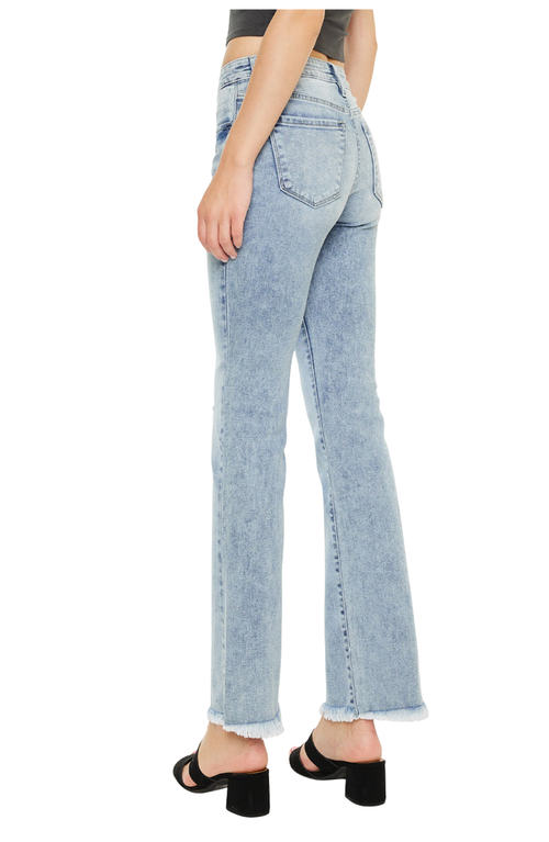 Official Kancan Usa Claire High Rise Bootcut Jeans In Light Wash