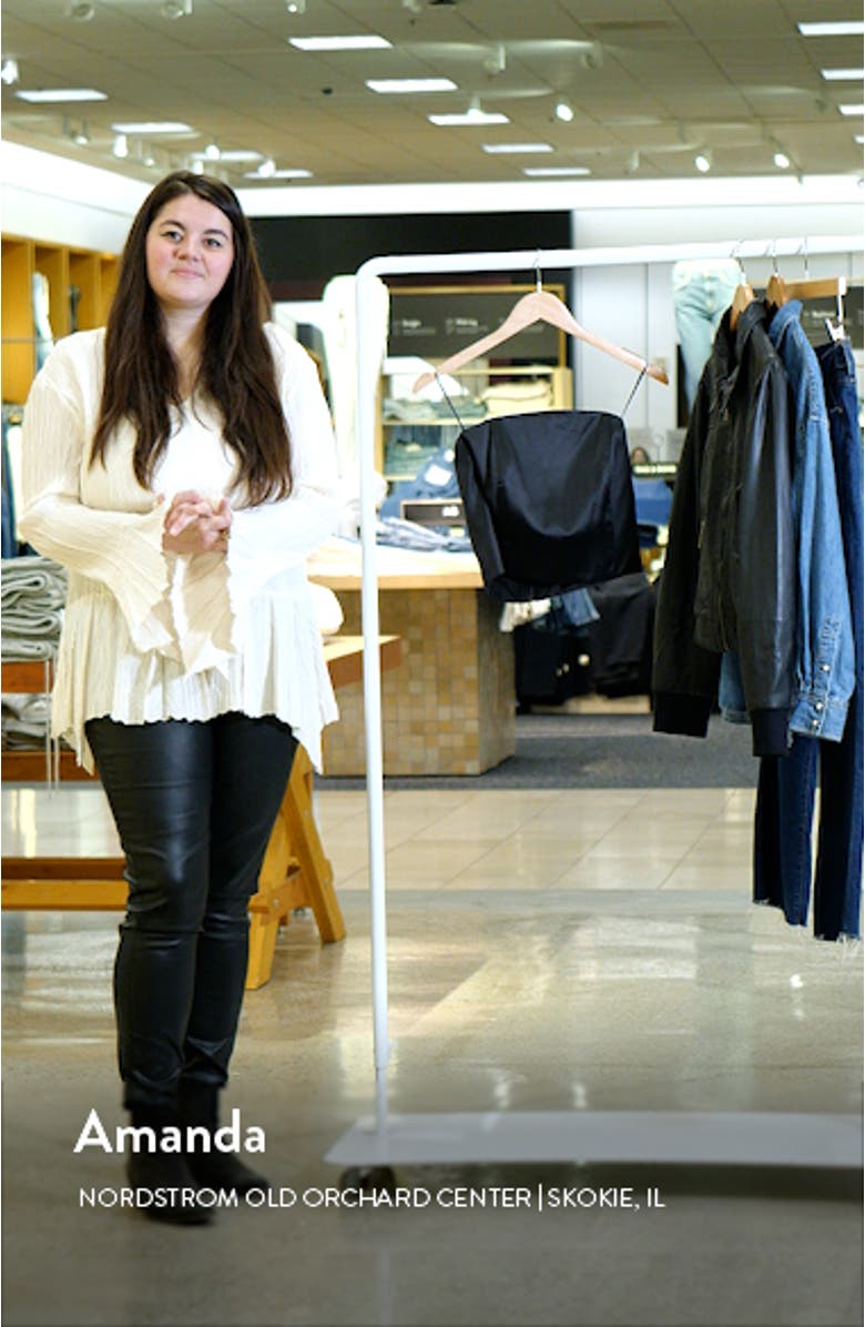 Strapless Satin Crop Top, sales video thumbnail