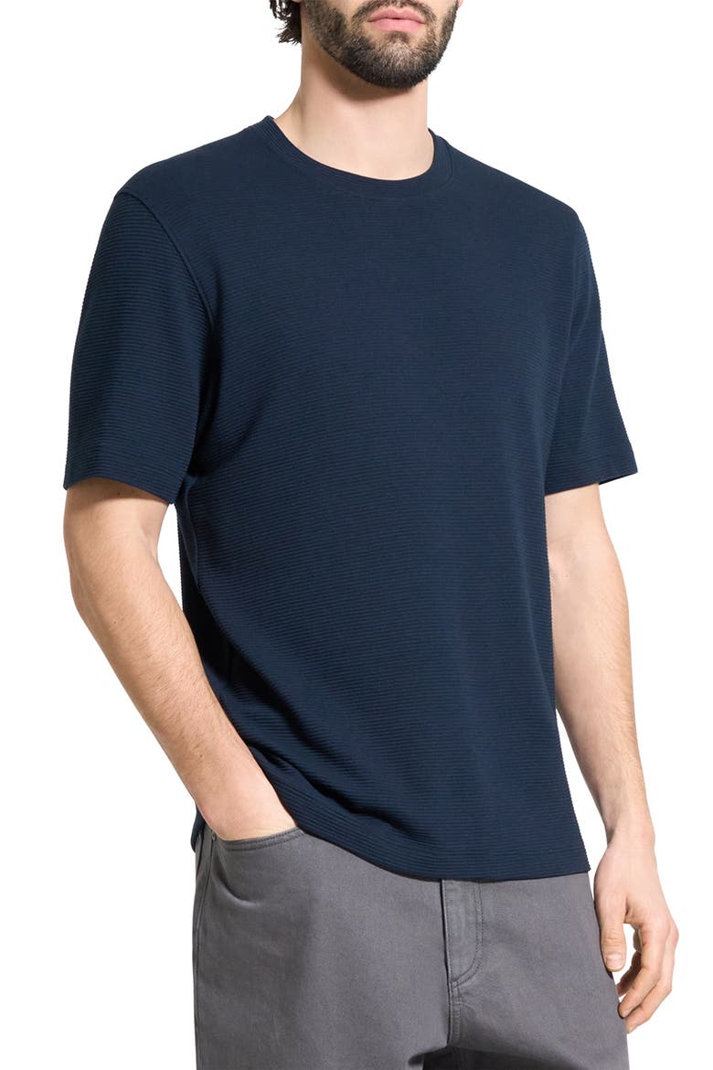 Delroy Studio Textured T-Shirt, Alternate, color, BALTIC