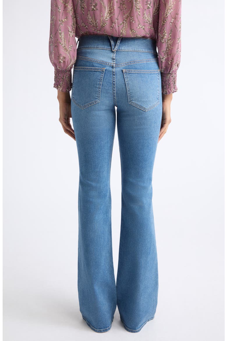 Beverly Mid Rise Skinny Flare Jeans, Alternate, color, BANDIT DUST