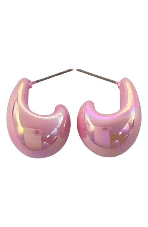 Mini Teardrop Hoop Earrings