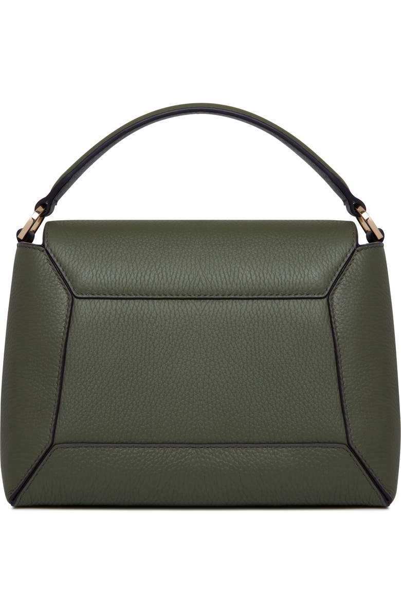 Strathberry Mosaic Leather Top Handle Bag, Alternate, color, Pine Green