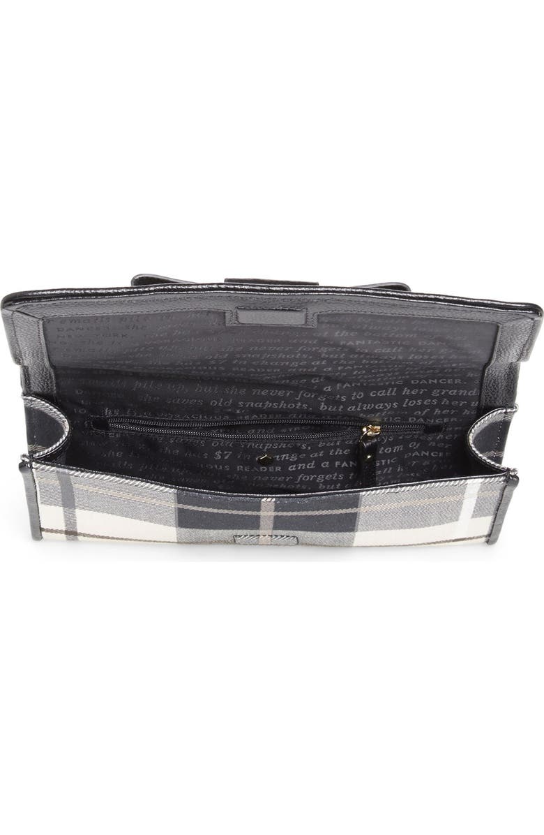 Kate Spade New York 'julia street - plaid tally' clutch, Alternate, color,