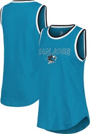 G-III 4HER BY CARL BANKS Women's G-III 4Her by Carl Banks Teal San Jose Sharks Strategy Tank Top